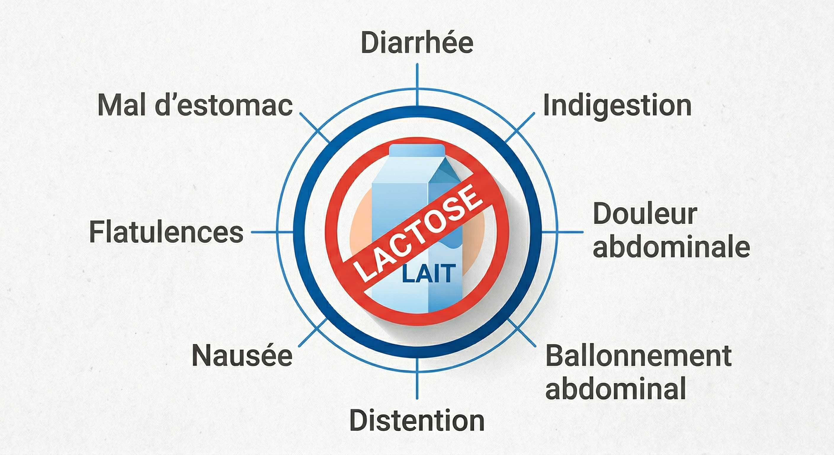 Symptomes de l'intolerance au lactose - Blog post hero